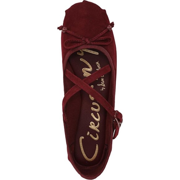 Circus NY by Sam Edelman Women's Chianti Leather Cross Strap Ballet Flat - Picture 5 of 6